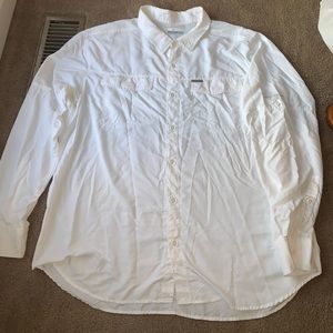 Columbia mens long sleeve button down shirt 2xl